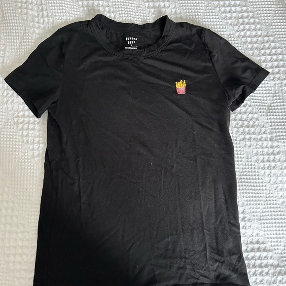 *SALE* aritzia black french fry t-shirt - Picture 5 of 5